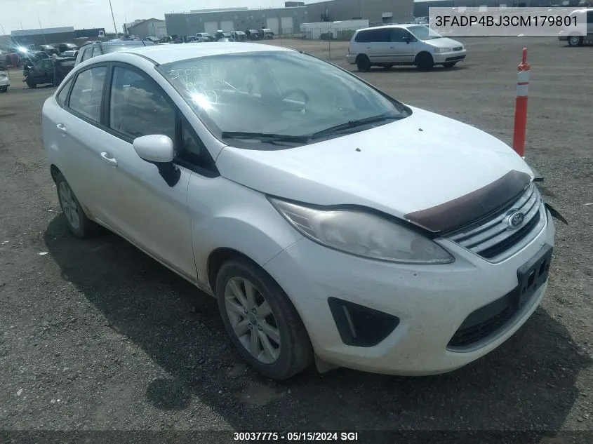 2012 Ford Fiesta Se VIN: 3FADP4BJ3CM179801 Lot: 30037775