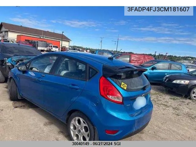 3FADP4FJ3CM181607 2012 Ford Fiesta Ses