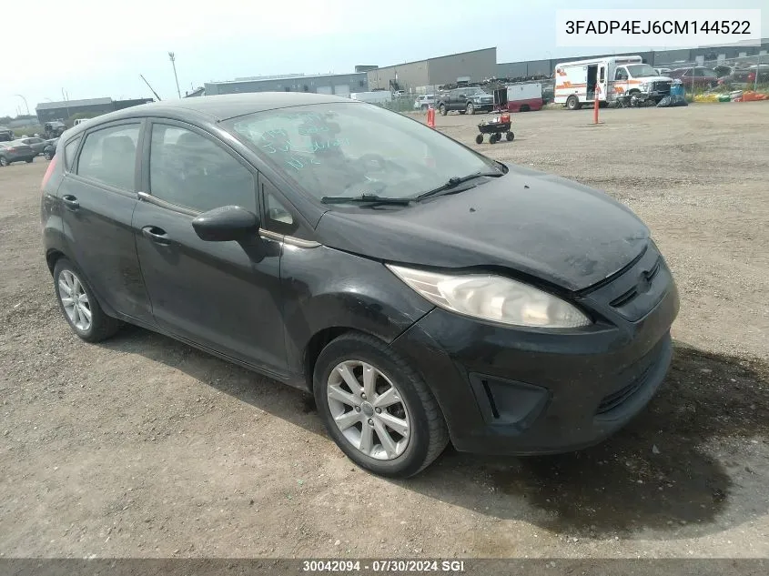 2012 Ford Fiesta Se VIN: 3FADP4EJ6CM144522 Lot: 30042094