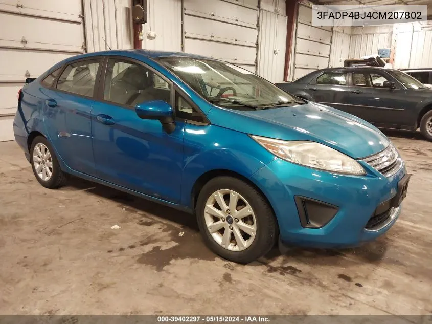 2012 Ford Fiesta Se VIN: 3FADP4BJ4CM207802 Lot: 39402297