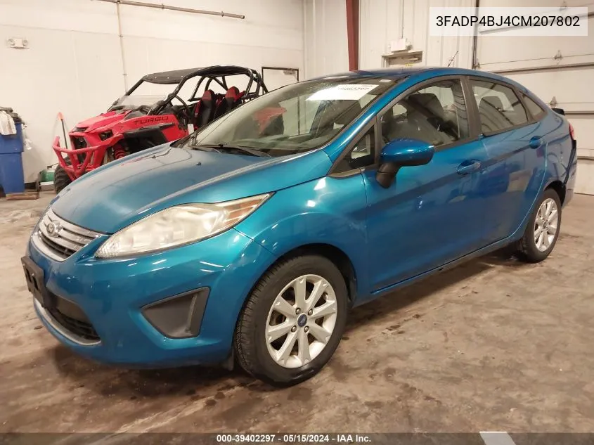 2012 Ford Fiesta Se VIN: 3FADP4BJ4CM207802 Lot: 39402297