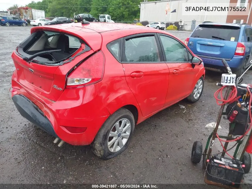 2012 Ford Fiesta Se VIN: 3FADP4EJ7CM175522 Lot: 39421887