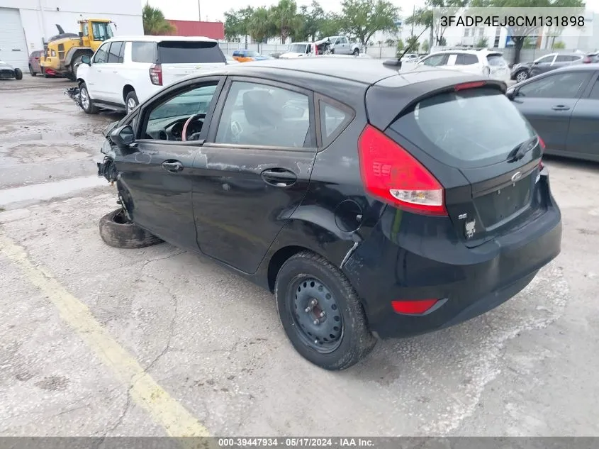 2012 Ford Fiesta Se VIN: 3FADP4EJ8CM131898 Lot: 39447934