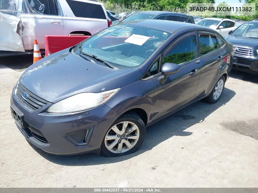 2012 Ford Fiesta Se VIN: 3FADP4BJXCM111382 Lot: 39452537