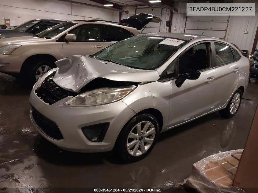 2012 Ford Fiesta Se VIN: 3FADP4BJ0CM221227 Lot: 39461284