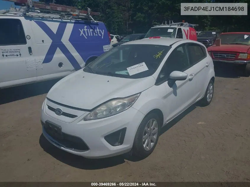 2012 Ford Fiesta Se VIN: 3FADP4EJ1CM184698 Lot: 39469266