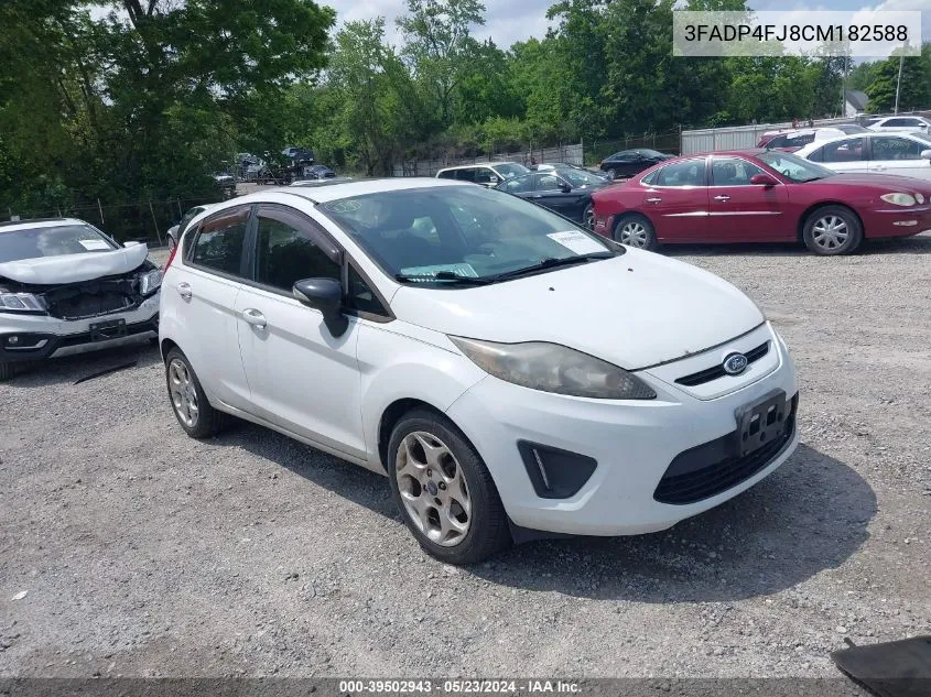 2012 Ford Fiesta Ses VIN: 3FADP4FJ8CM182588 Lot: 39502943