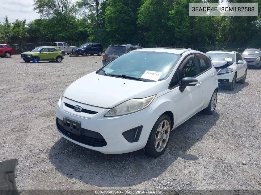 2012 Ford Fiesta Ses VIN: 3FADP4FJ8CM182588 Lot: 39502943