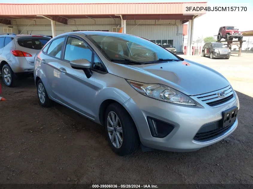 2012 Ford Fiesta Se VIN: 3FADP4BJ5CM157170 Lot: 39506036