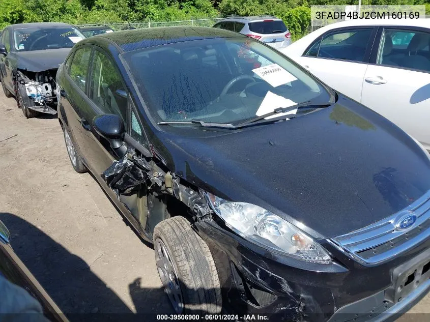 2012 Ford Fiesta Se VIN: 3FADP4BJ2CM160169 Lot: 39506900