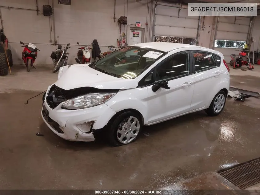 3FADP4TJ3CM186018 2012 Ford Fiesta S