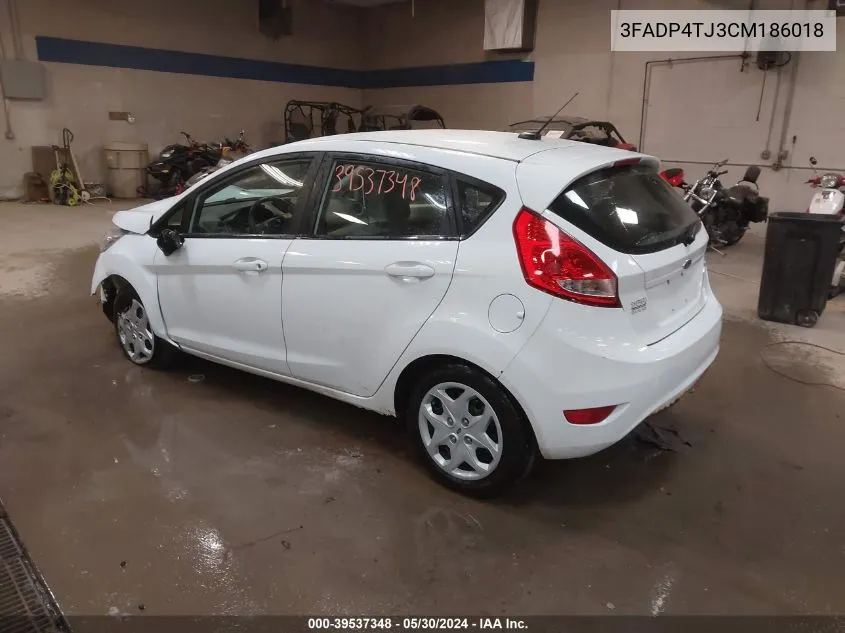 3FADP4TJ3CM186018 2012 Ford Fiesta S