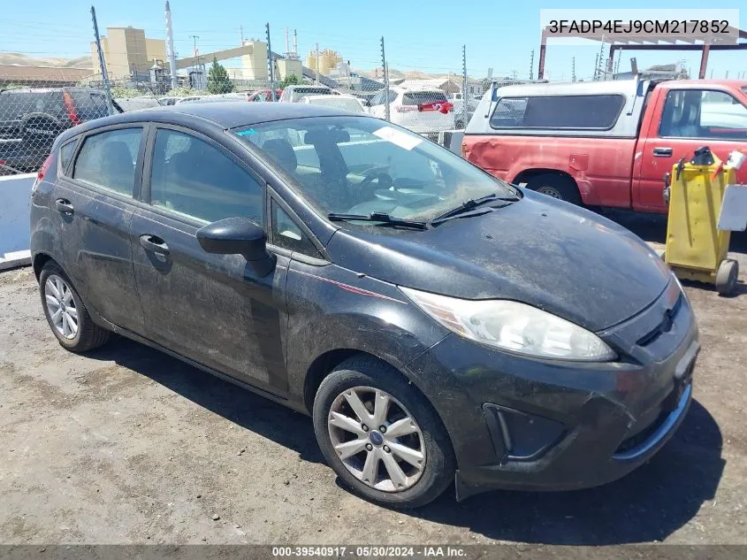 2012 Ford Fiesta Se VIN: 3FADP4EJ9CM217852 Lot: 39540917