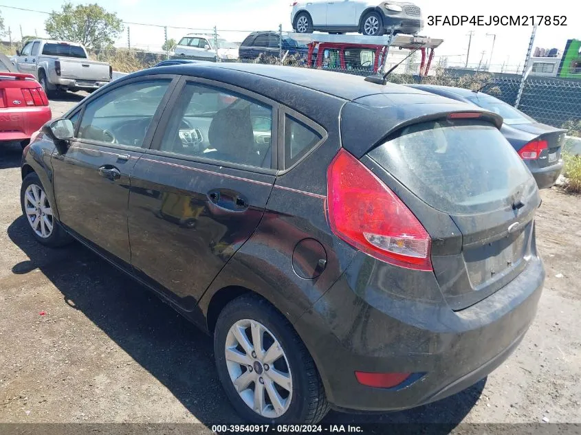 2012 Ford Fiesta Se VIN: 3FADP4EJ9CM217852 Lot: 39540917