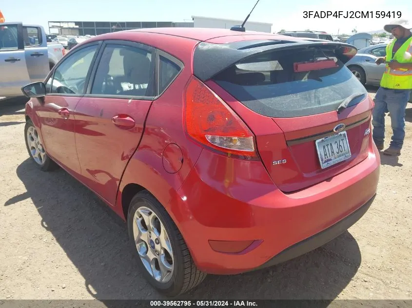 2012 Ford Fiesta Ses VIN: 3FADP4FJ2CM159419 Lot: 39562795