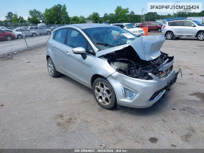 2012 Ford Fiesta Ses VIN: 3FADP4FJ1CM125424 Lot: 39564603