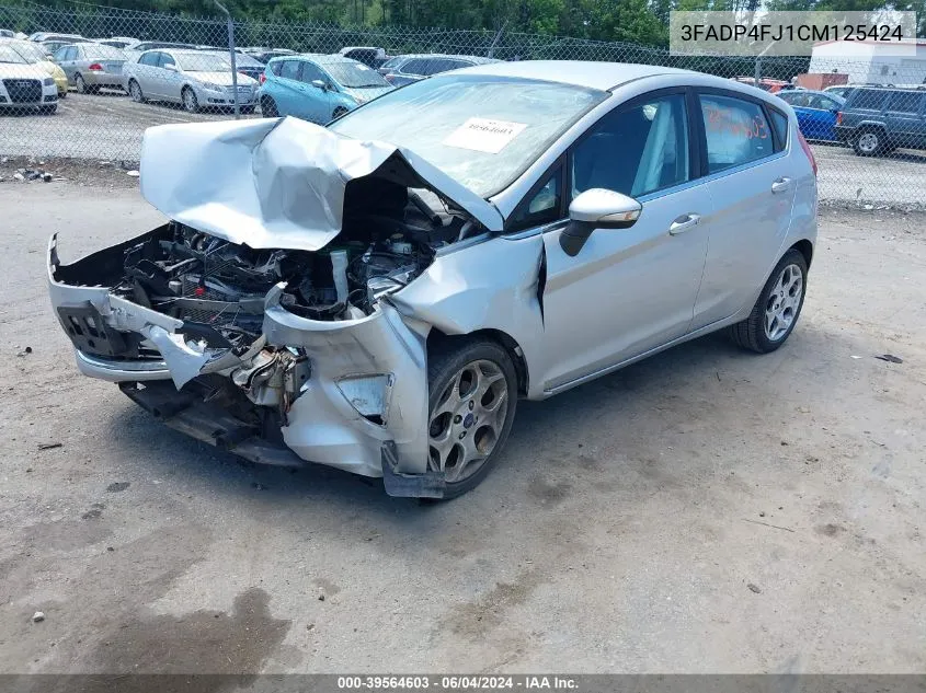 2012 Ford Fiesta Ses VIN: 3FADP4FJ1CM125424 Lot: 39564603