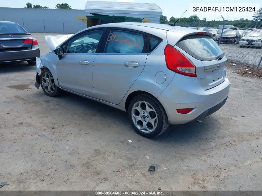 2012 Ford Fiesta Ses VIN: 3FADP4FJ1CM125424 Lot: 39564603