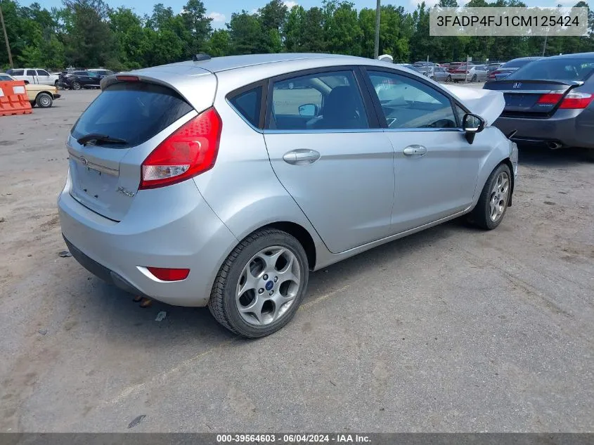 2012 Ford Fiesta Ses VIN: 3FADP4FJ1CM125424 Lot: 39564603