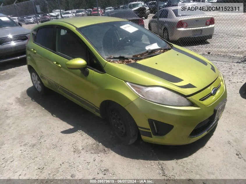 2012 Ford Fiesta Se VIN: 3FADP4EJ0CM152311 Lot: 39579615