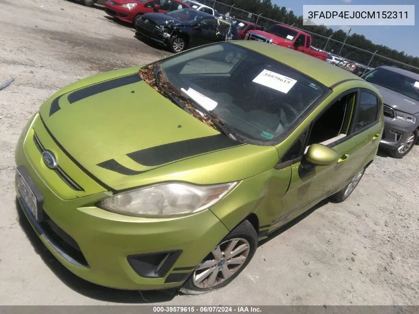 2012 Ford Fiesta Se VIN: 3FADP4EJ0CM152311 Lot: 39579615