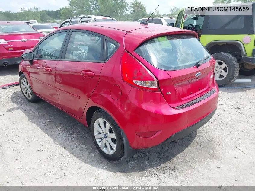 2012 Ford Fiesta Se VIN: 3FADP4EJ5CM145659 Lot: 39587589