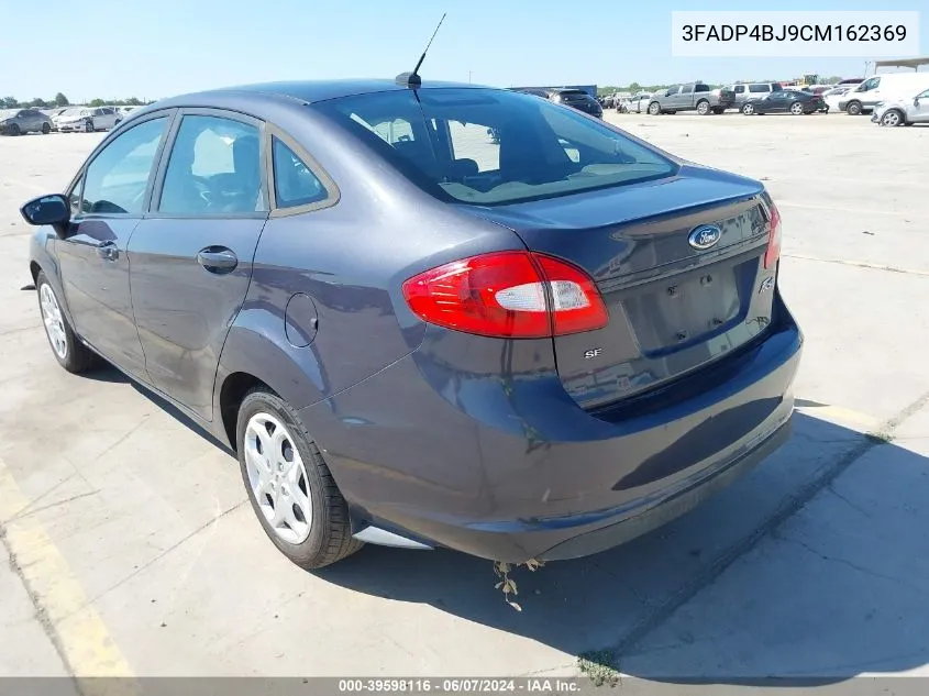 2012 Ford Fiesta Se VIN: 3FADP4BJ9CM162369 Lot: 39598116