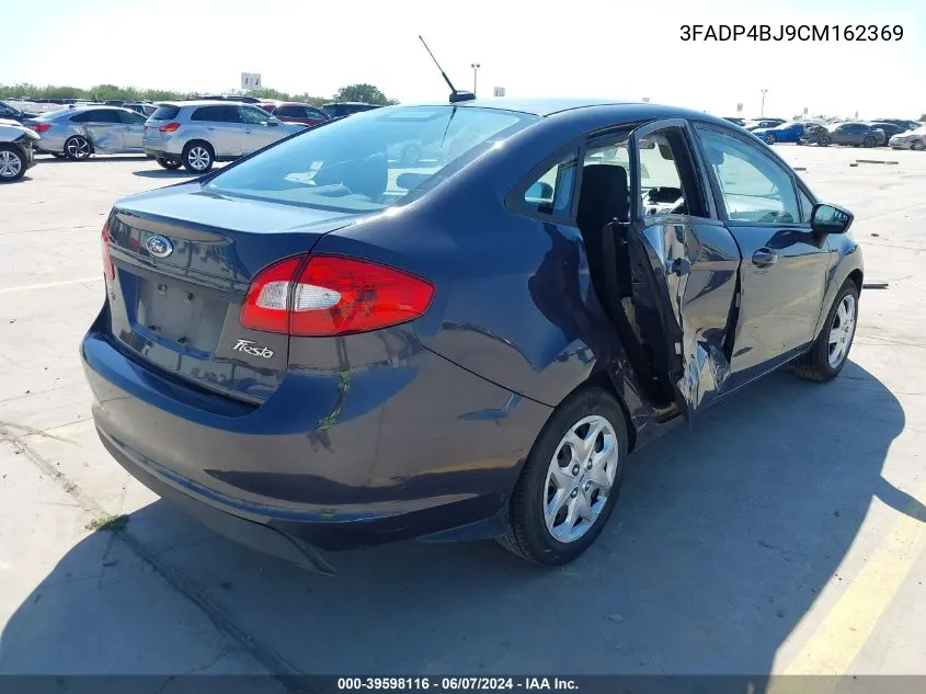 2012 Ford Fiesta Se VIN: 3FADP4BJ9CM162369 Lot: 39598116