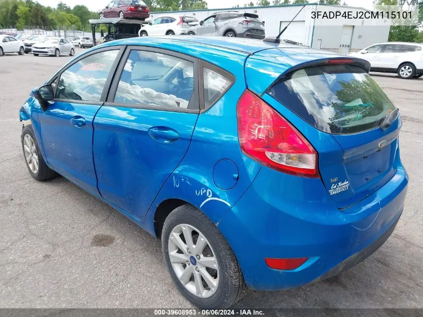 3FADP4EJ2CM115101 2012 Ford Fiesta Se