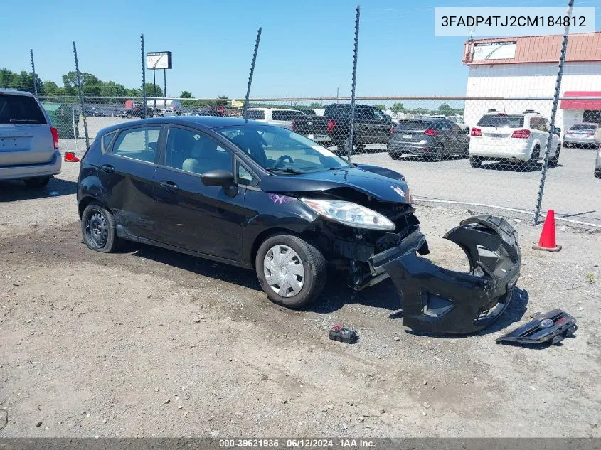 2012 Ford Fiesta S VIN: 3FADP4TJ2CM184812 Lot: 39621935