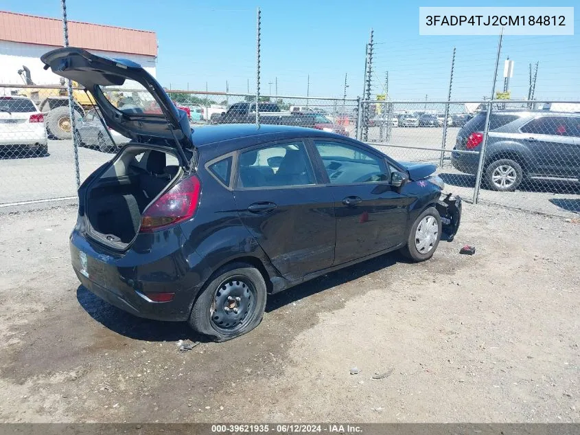 3FADP4TJ2CM184812 2012 Ford Fiesta S