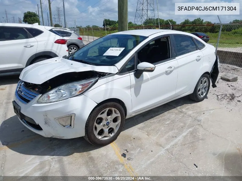 2012 Ford Fiesta Sel VIN: 3FADP4CJ6CM171304 Lot: 39673530