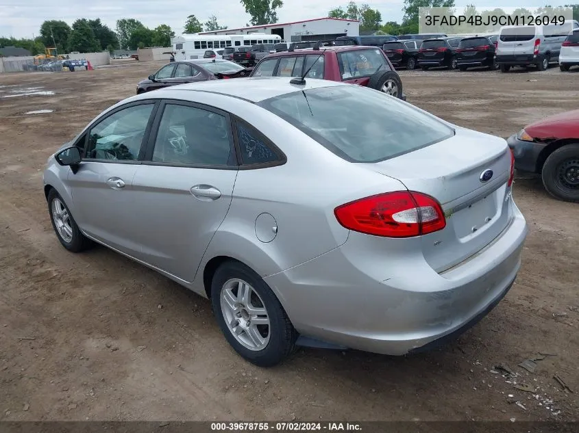 2012 Ford Fiesta Se VIN: 3FADP4BJ9CM126049 Lot: 39678755