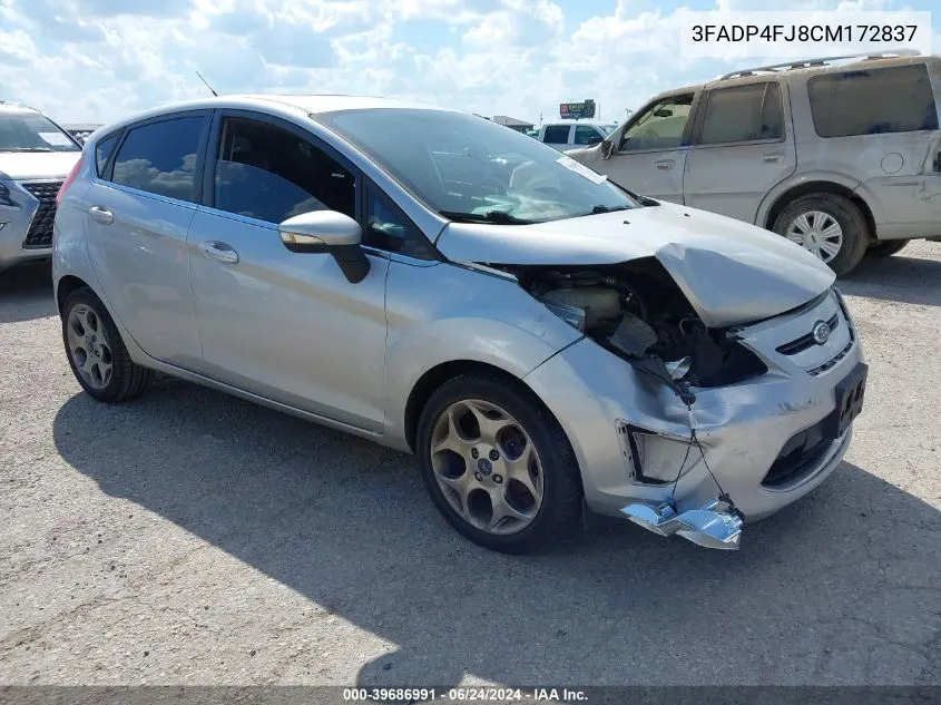 2012 Ford Fiesta Ses VIN: 3FADP4FJ8CM172837 Lot: 39686991