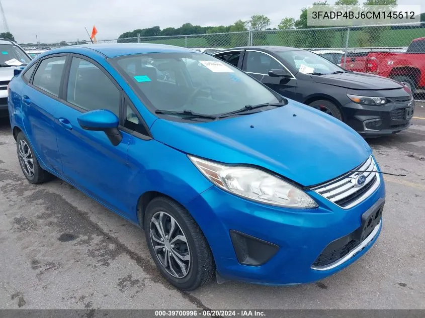 2012 Ford Fiesta Se VIN: 3FADP4BJ6CM145612 Lot: 39700996