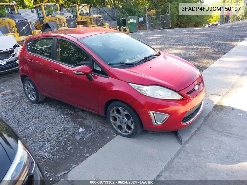 2012 Ford Fiesta Ses VIN: 3FADP4FJ9CM150197 Lot: 39713302