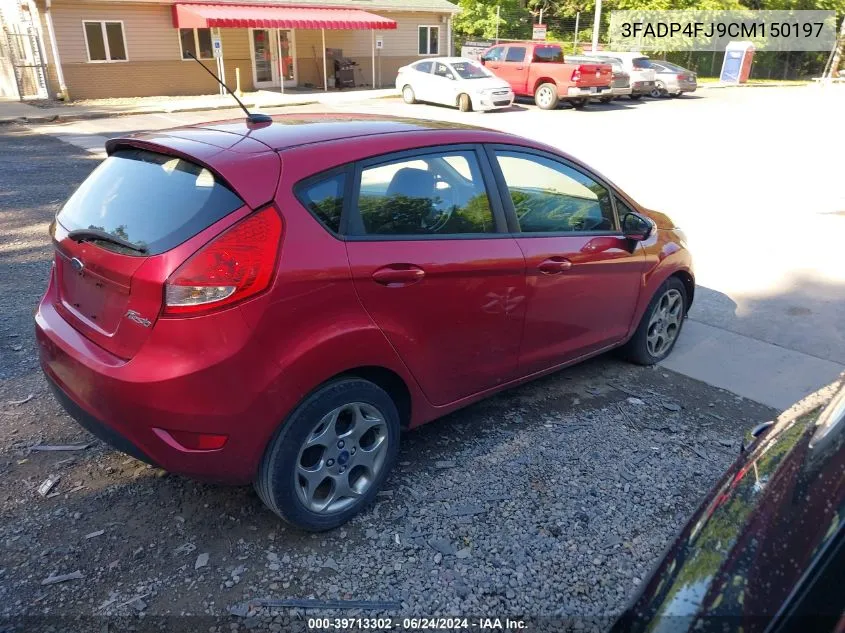 2012 Ford Fiesta Ses VIN: 3FADP4FJ9CM150197 Lot: 39713302