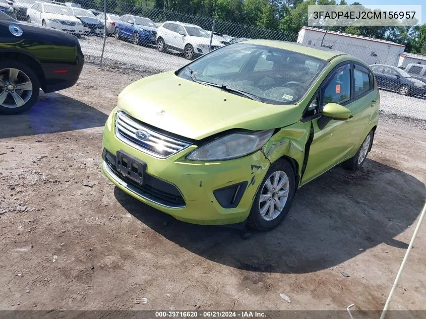 2012 Ford Fiesta Se VIN: 3FADP4EJ2CM156957 Lot: 39716620