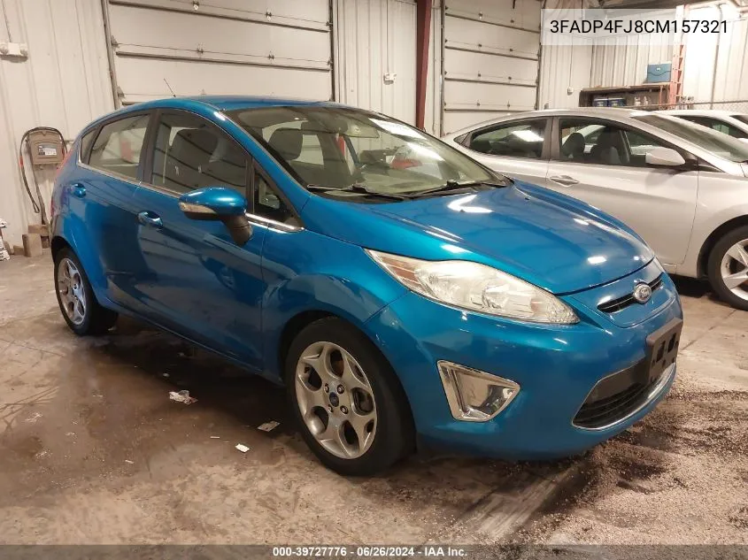 2012 Ford Fiesta Ses VIN: 3FADP4FJ8CM157321 Lot: 39727776