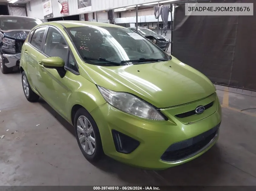 2012 Ford Fiesta Se VIN: 3FADP4EJ9CM218676 Lot: 39748510