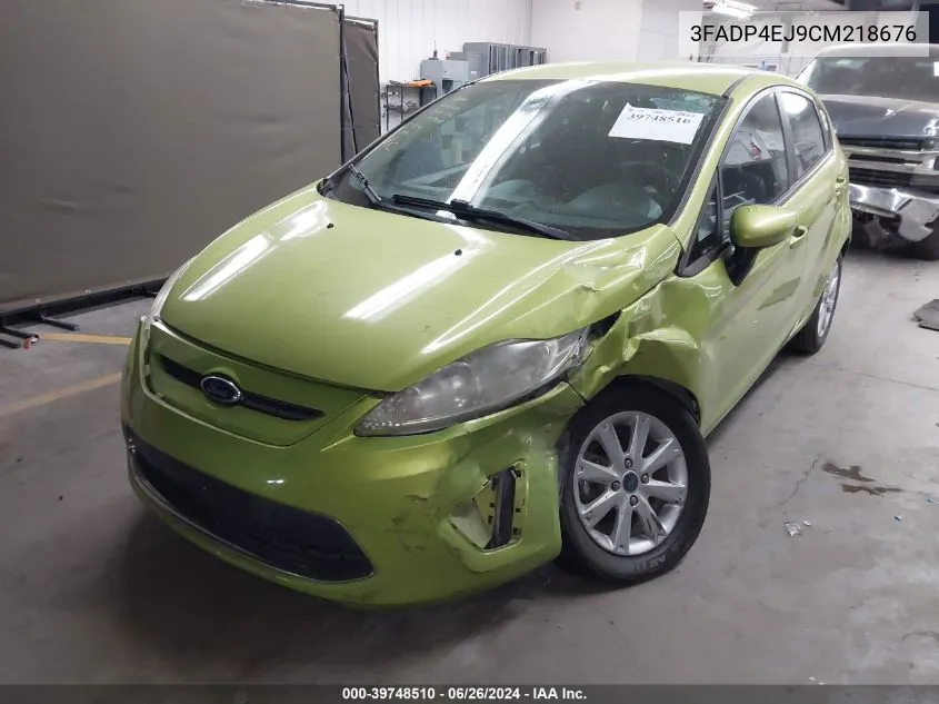 2012 Ford Fiesta Se VIN: 3FADP4EJ9CM218676 Lot: 39748510