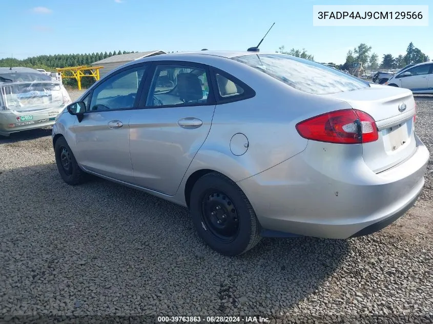 2012 Ford Fiesta S VIN: 3FADP4AJ9CM129566 Lot: 39763863