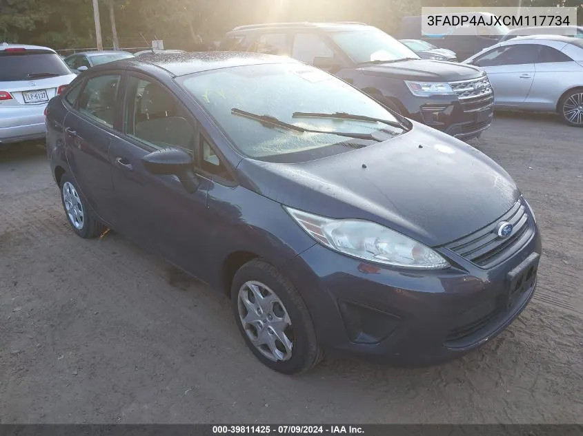 3FADP4AJXCM117734 2012 Ford Fiesta S