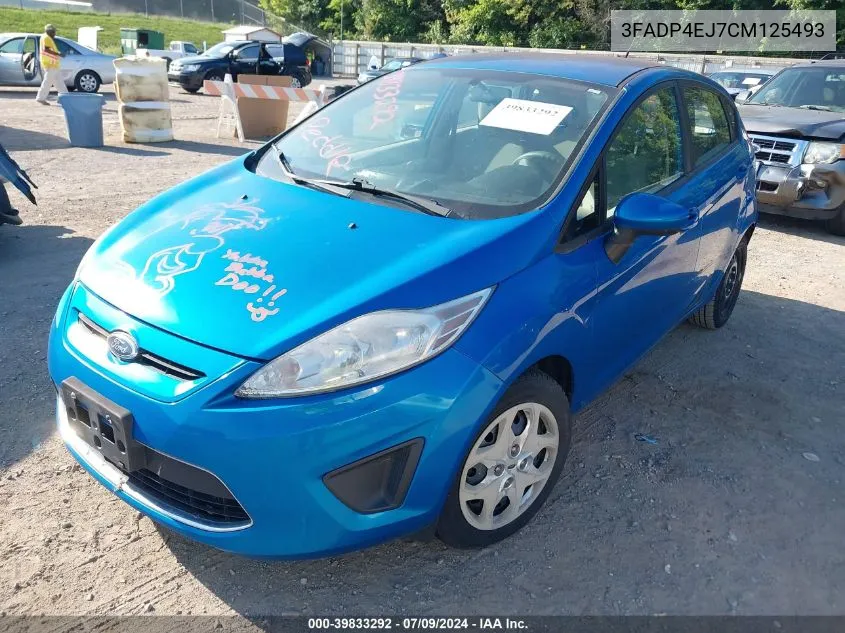 2012 Ford Fiesta Se VIN: 3FADP4EJ7CM125493 Lot: 39833292