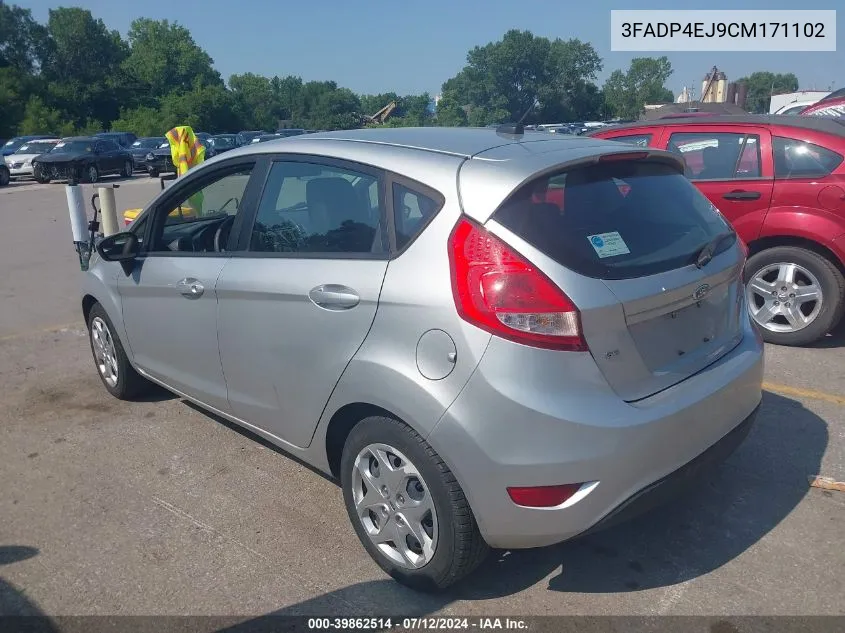 2012 Ford Fiesta Se VIN: 3FADP4EJ9CM171102 Lot: 39862514