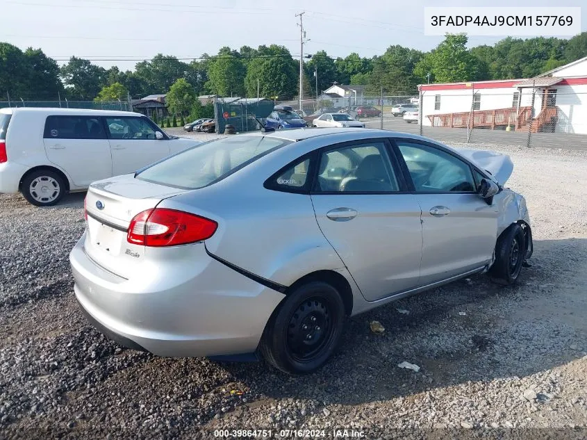 2012 Ford Fiesta S VIN: 3FADP4AJ9CM157769 Lot: 39864751