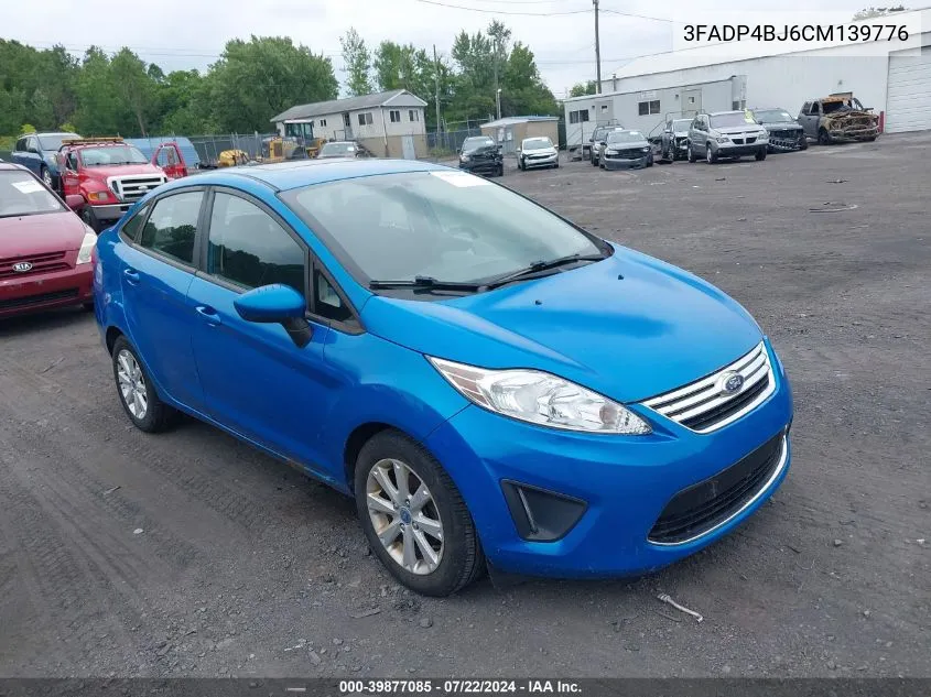 2012 Ford Fiesta Se VIN: 3FADP4BJ6CM139776 Lot: 39877085