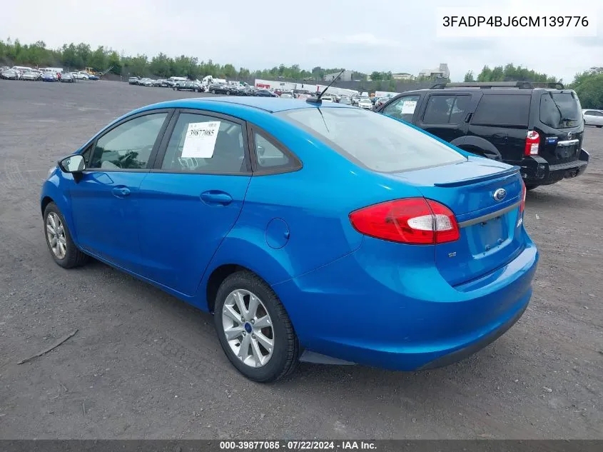 3FADP4BJ6CM139776 2012 Ford Fiesta Se