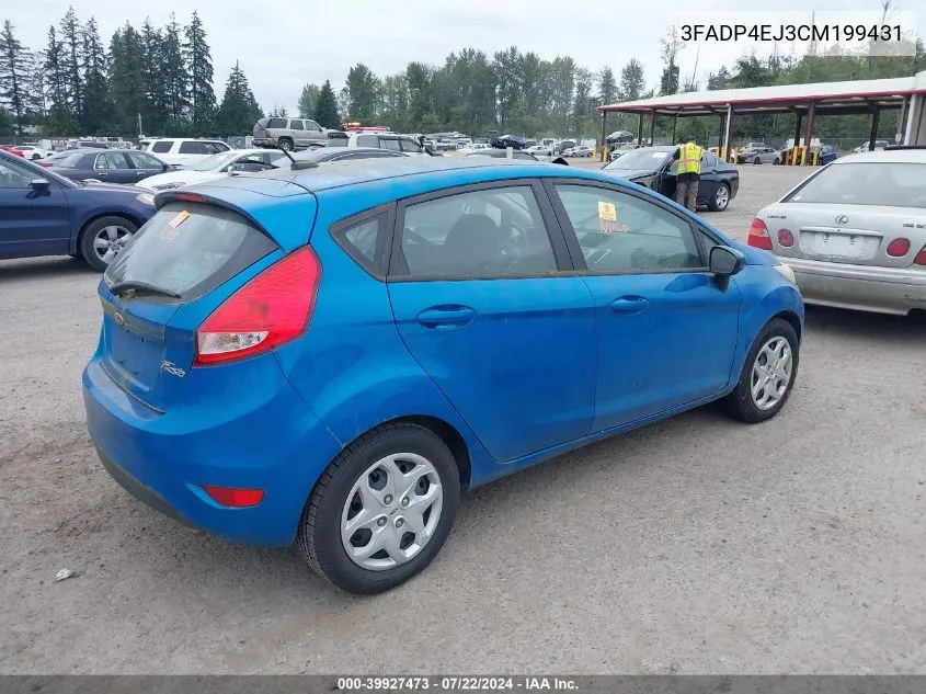 2012 Ford Fiesta Se VIN: 3FADP4EJ3CM199431 Lot: 39927473