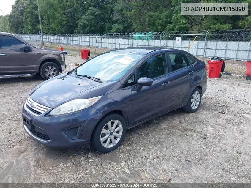 3FADP4BJ1CM215890 2012 Ford Fiesta Se